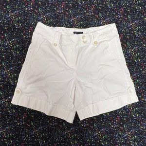 Tommy Hilfiger high waist shorts, size 8 WHITE w/ zipper and button mid length